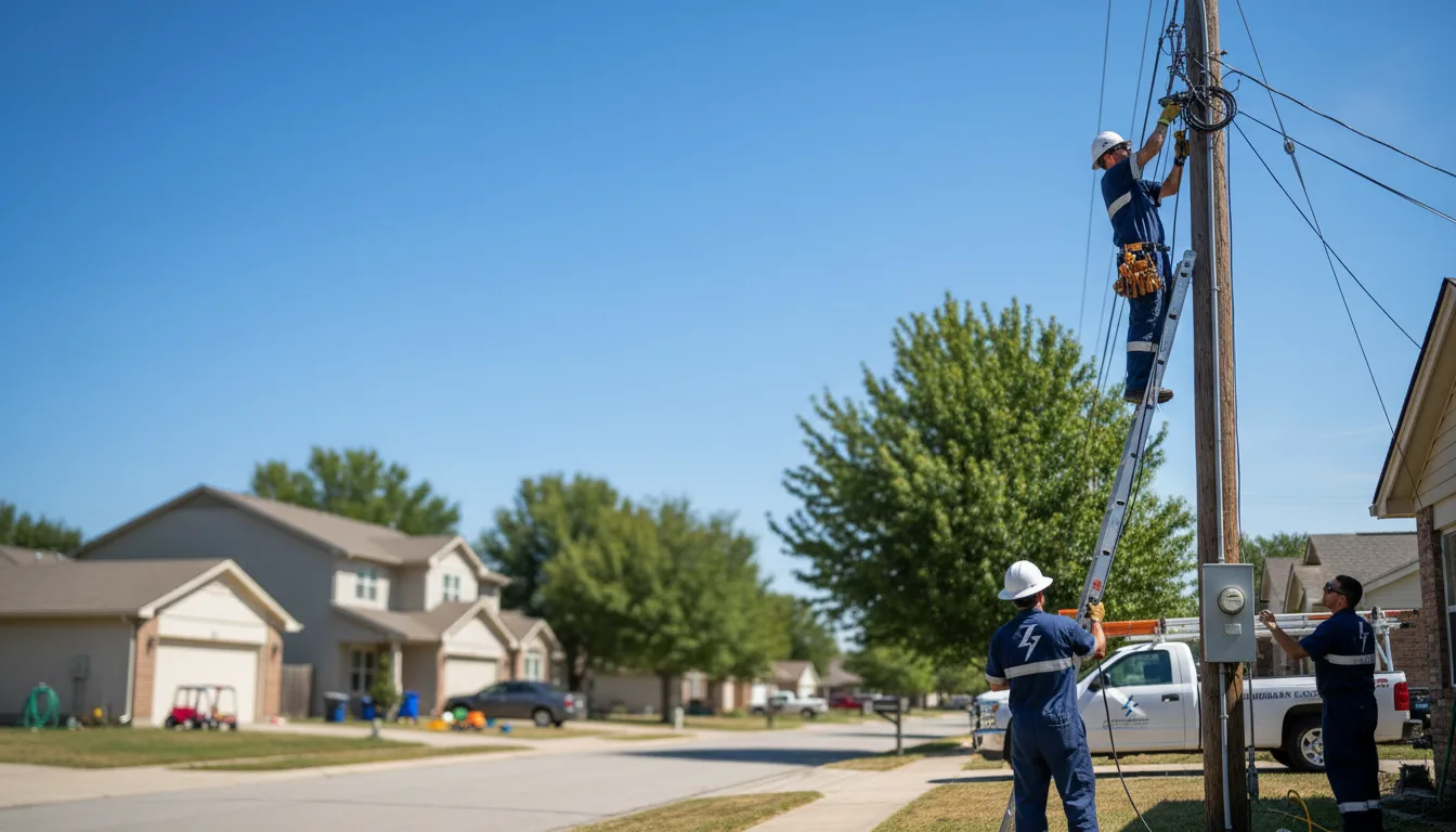 Residential electrician providing installation services in Washburn, MO